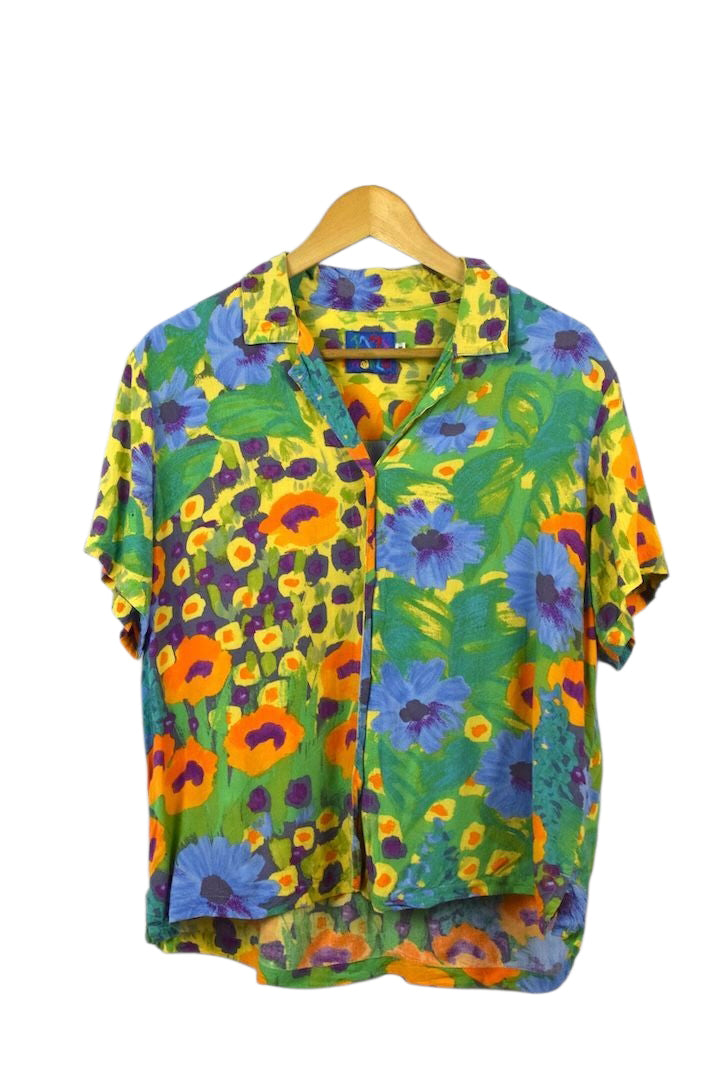 Abstract Floral Blouse