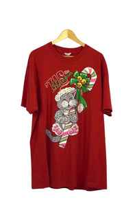 80s/90s Christmas Cat T-shirt