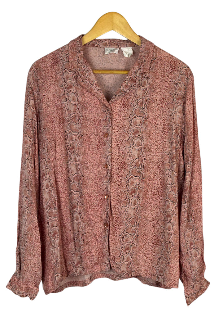 Snake Skin Print Blouse