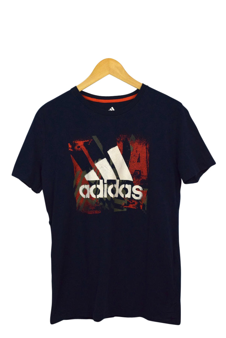 Ladies Navy Adidas T-shirt