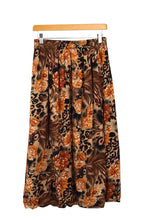 Load image into Gallery viewer, Reworked Floral Animal Print Skirt
