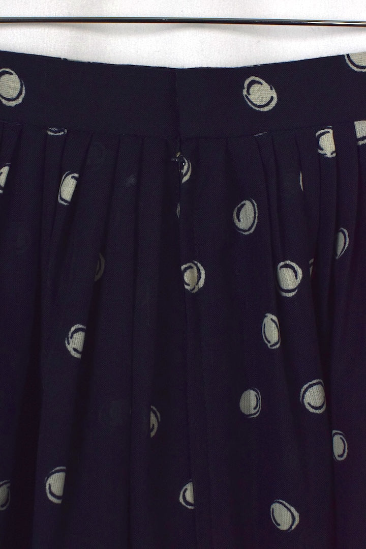 Reworked Dot Print Skirt
