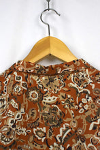Load image into Gallery viewer, Reworked Floral Print Tie-Up Blouse
