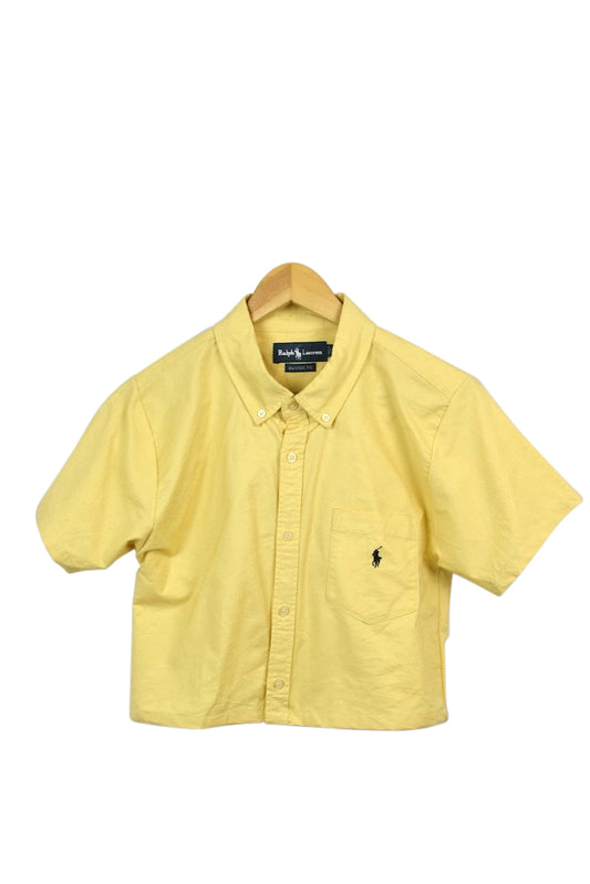 Reworked Ralph Lauren Brand Crop Top