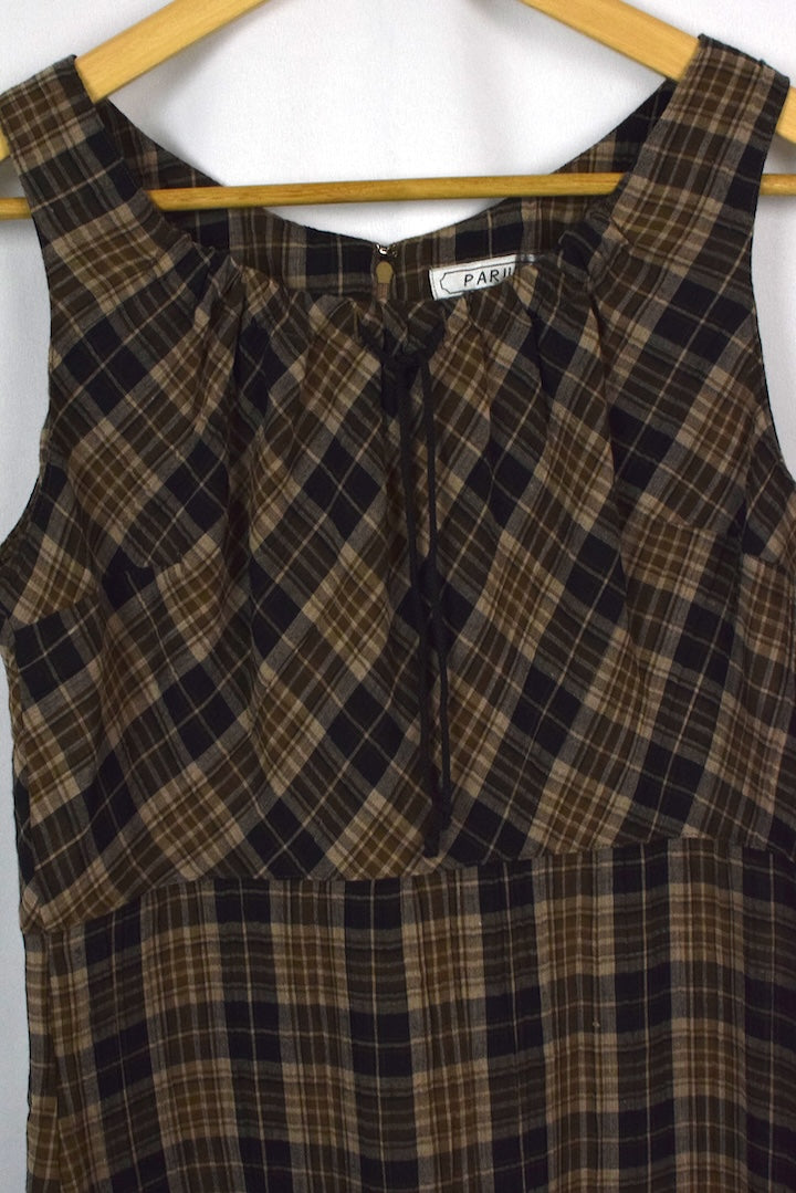 Checkered Print Dress