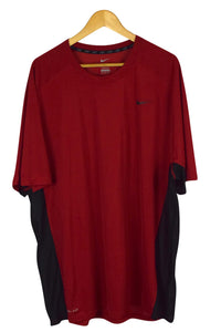 Red Nike Brand T-shirt