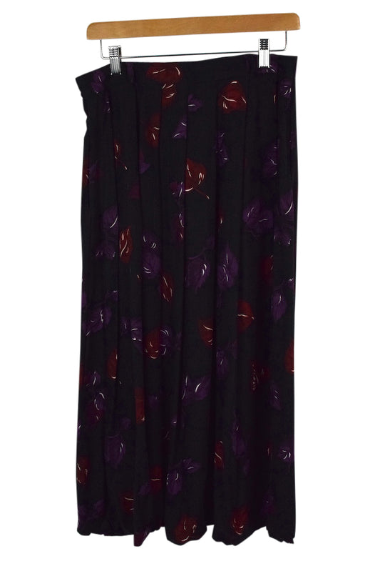 Leaf Print Skirt