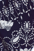 Load image into Gallery viewer, Reworked Navy Tie Up Top
