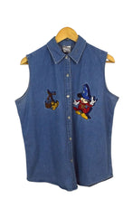 Load image into Gallery viewer, 90s/00s Disney Fantasia Denim Shirt
