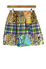 Load image into Gallery viewer, Reworked Patchwork Mini Skirt
