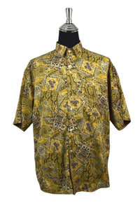 Silk Abstract Print Shirt