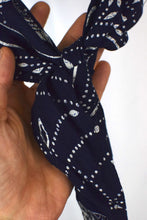Load image into Gallery viewer, Reworked Navy Tie Up Top
