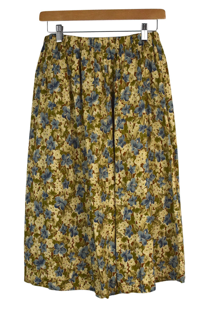Reworked Floral Print Skirt