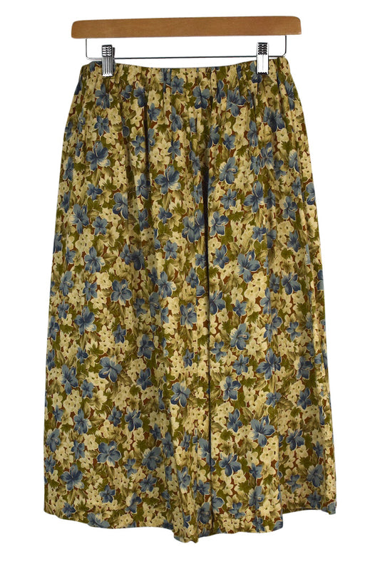 Reworked Floral Print Skirt