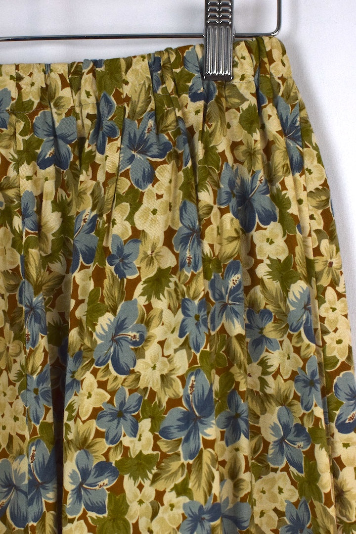 Reworked Floral Print Skirt