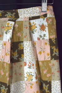 Reworked Floral Pattern Skirt