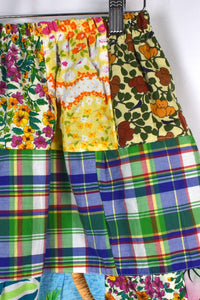 Reworked Patchwork Mini Skirt