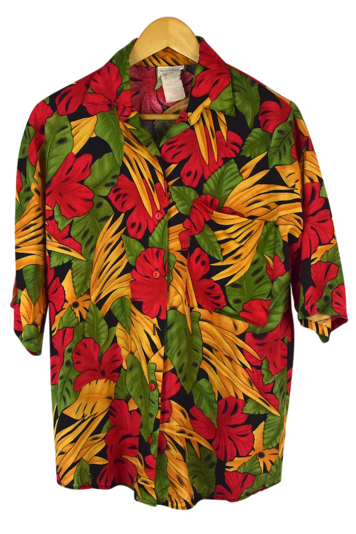 90s Hawaiian Blouse