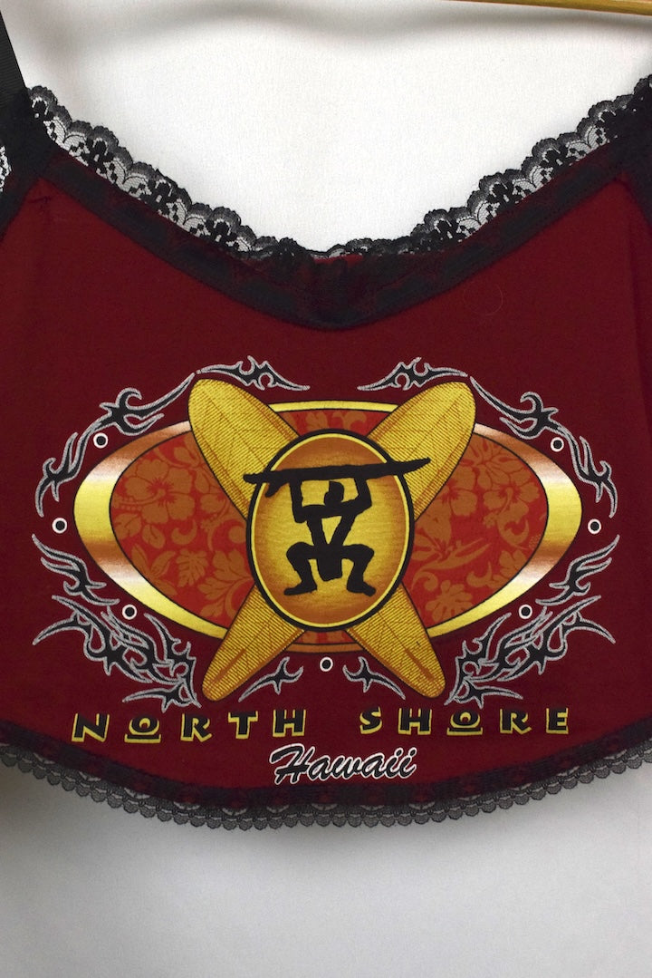Reworked South Shore Surfboards Crop Top