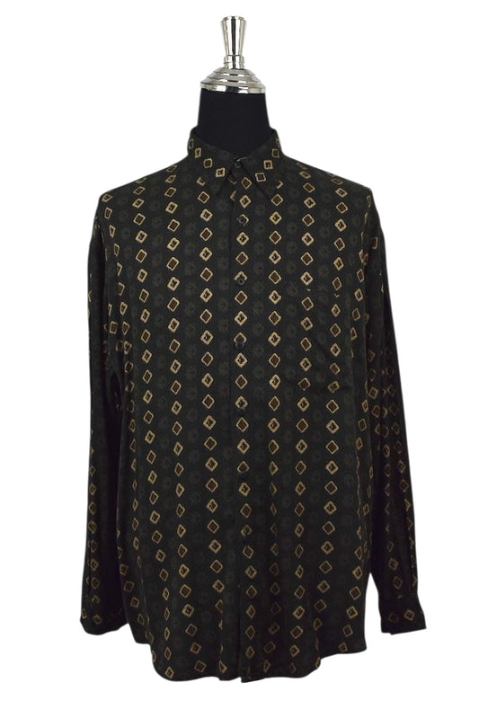 Striped Diamond Print Shirt