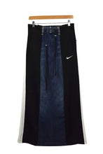 Load image into Gallery viewer, Reworked Nike Brand Track Denim Skirt
