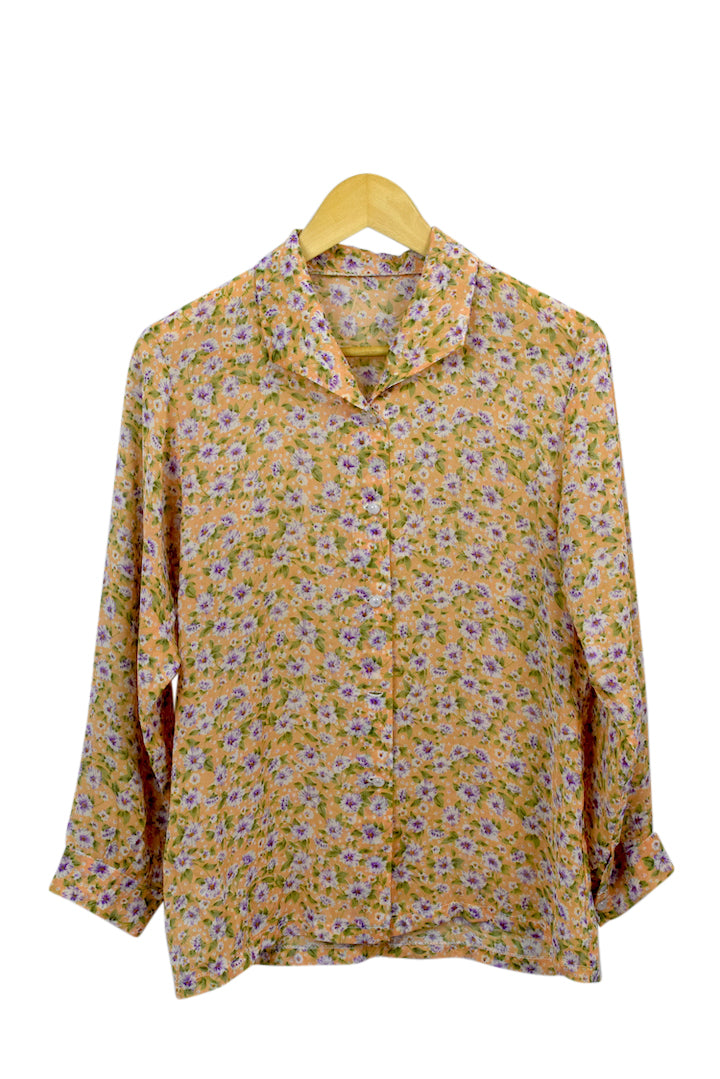 Reworked Floral Blouse