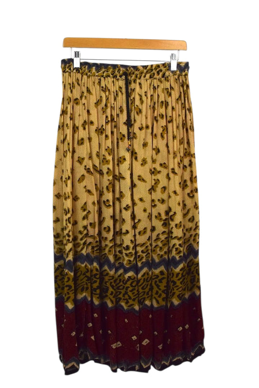 Abstract Animal Print Skirt