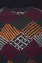 Load image into Gallery viewer, Knitted Diamond Pattern Jumper
