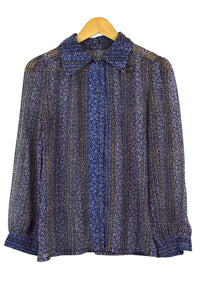 Reworked Floral Print Blouse