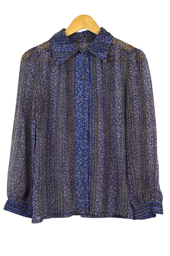 Reworked Floral Print Blouse