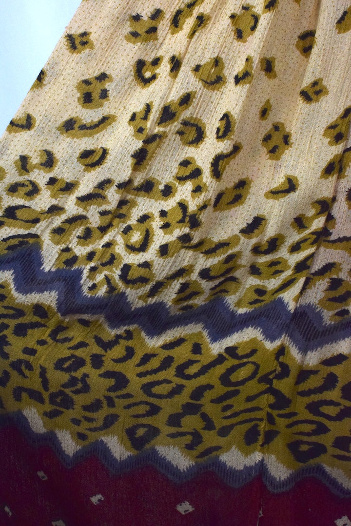 Abstract Animal Print Skirt