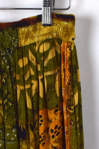 Abstract Print Skirt