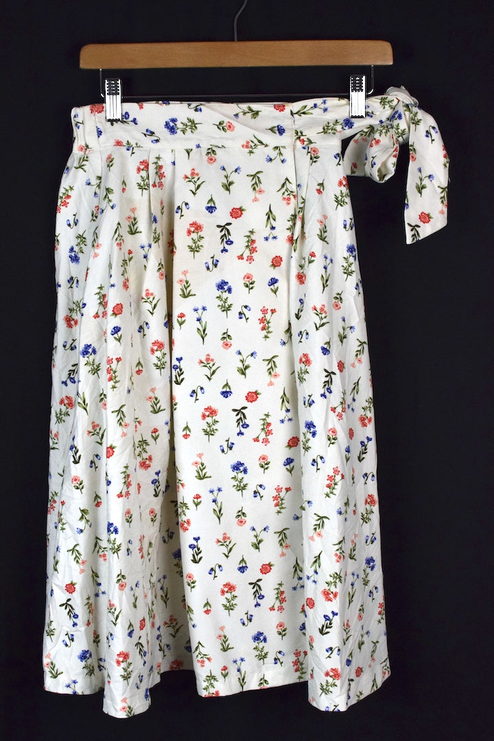 Reworked Floral Print Skirt
