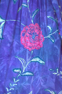 80s/90s Floral Print Skirt