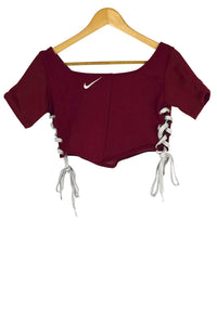 Reworked Nike Brand Crop Top