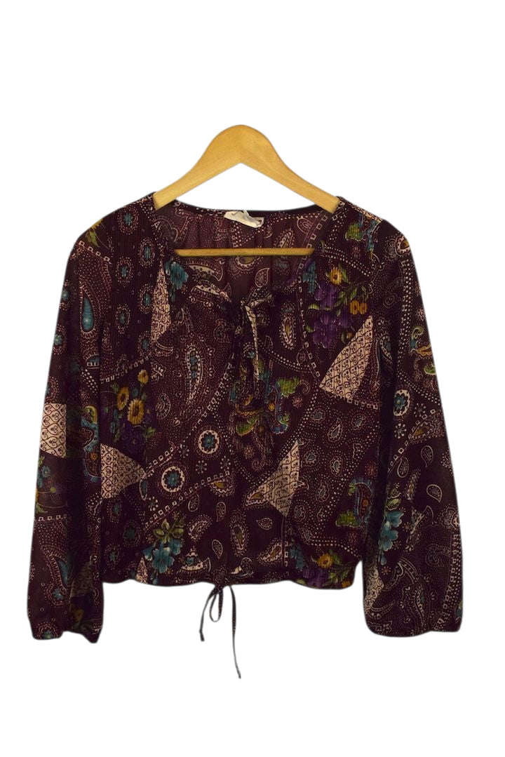 Paisley Print Blouse