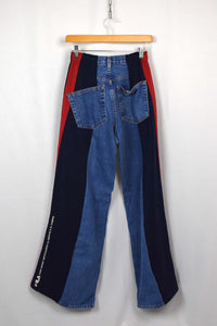 Reworked Fila Brand Track-Jeans
