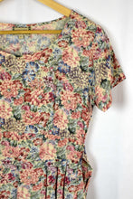 Load image into Gallery viewer, 80s/90s Pastel Floral Dress
