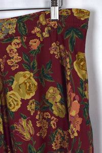 Rose Print Skirt