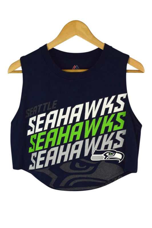 2014 Reworked Seattle Seahawks Crop T-shirt