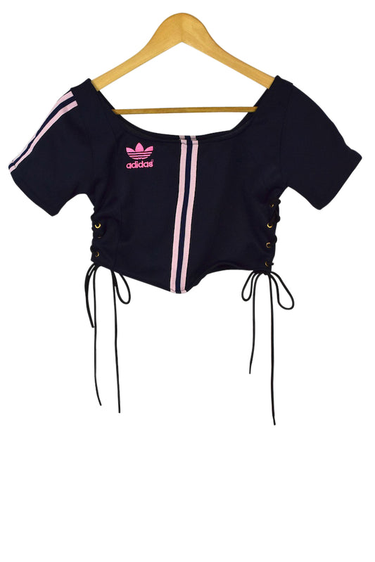 Reworked Adidas Brand Crop Top