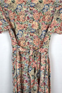 80s/90s Pastel Floral Dress