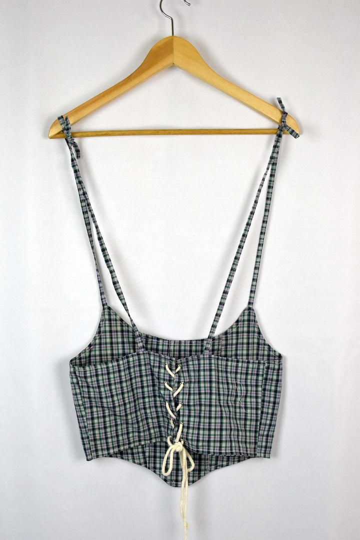 Reworked Ralph Lauren Corset Style Top