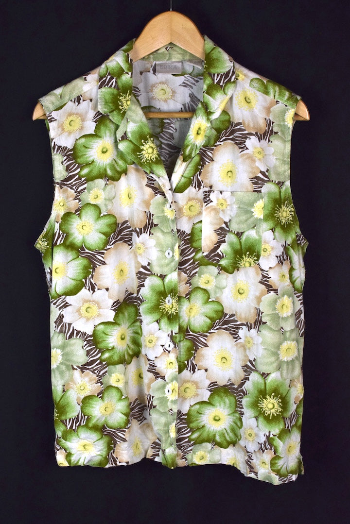 Erika Brand Floral Print Top