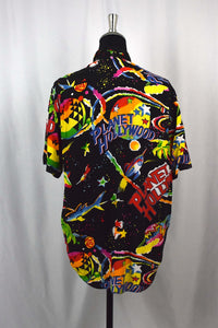 90s Vibrant Planet Hollywood Print Shirt