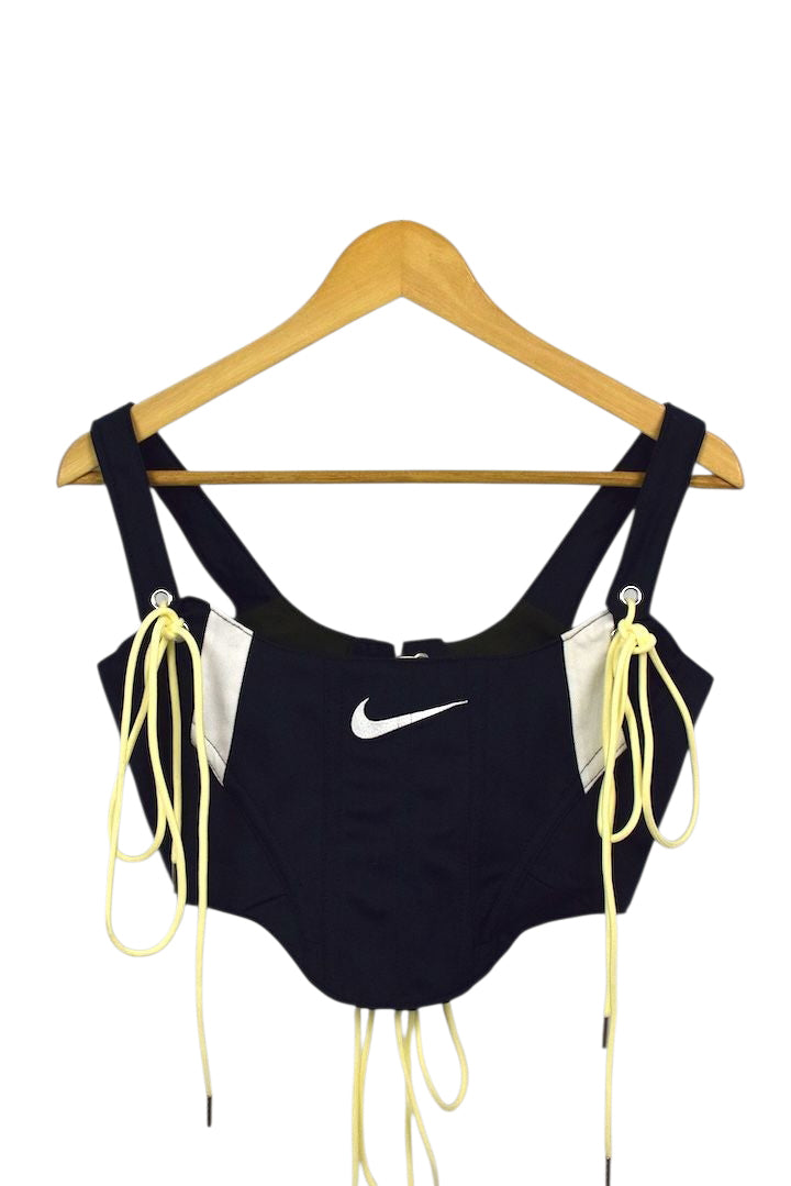 Reworked Nike Brand Corset Style Top