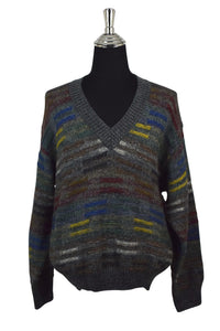 Colourful Striped Knitted Jumper