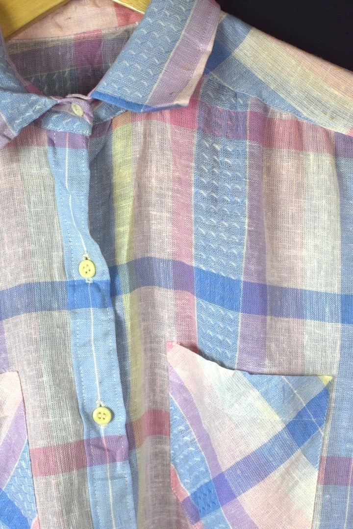 Pastel Checkered Blouse