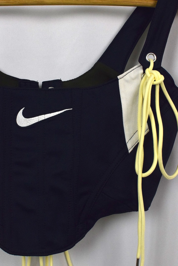Reworked Nike Brand Corset Style Top