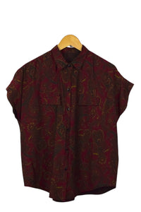 Reworked Paisley Sleeveless Top